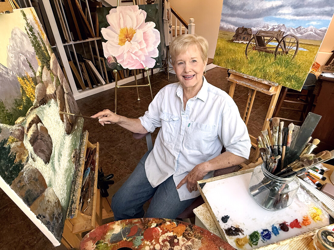 Biki in her studio