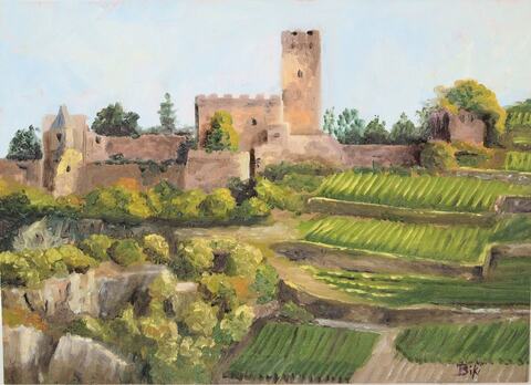 Castle on Rhine River